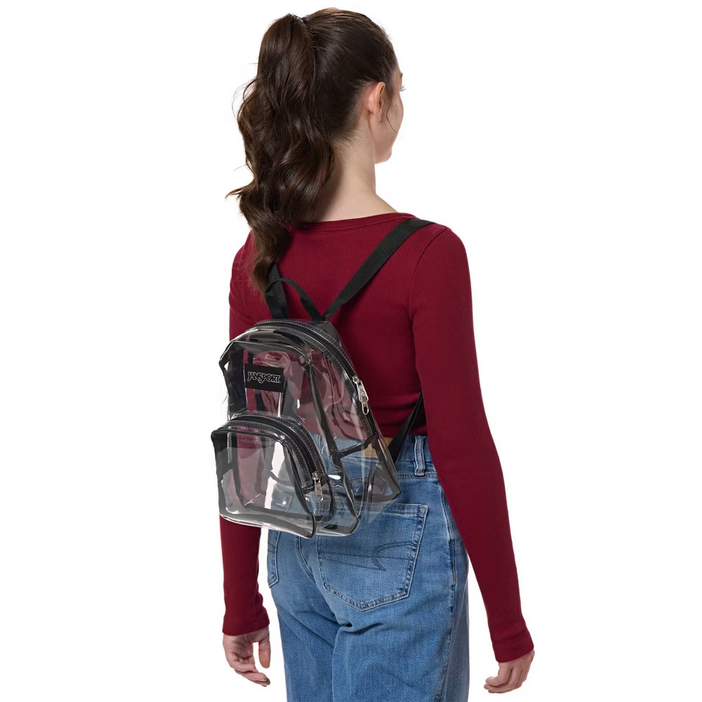 JanSport Clear Mini Shoulder Bag – Black