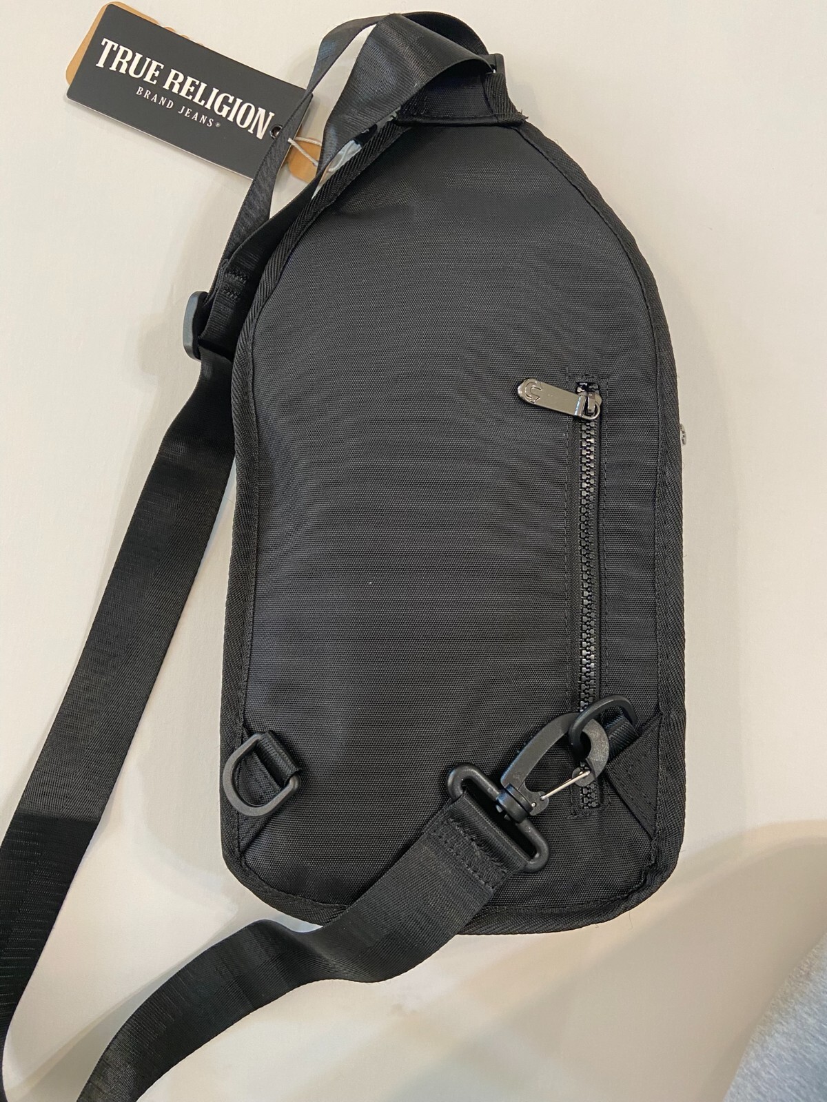 True Religion Buddha Patch Unisex Black YETA 2.0 Crossbody Bag Black $50