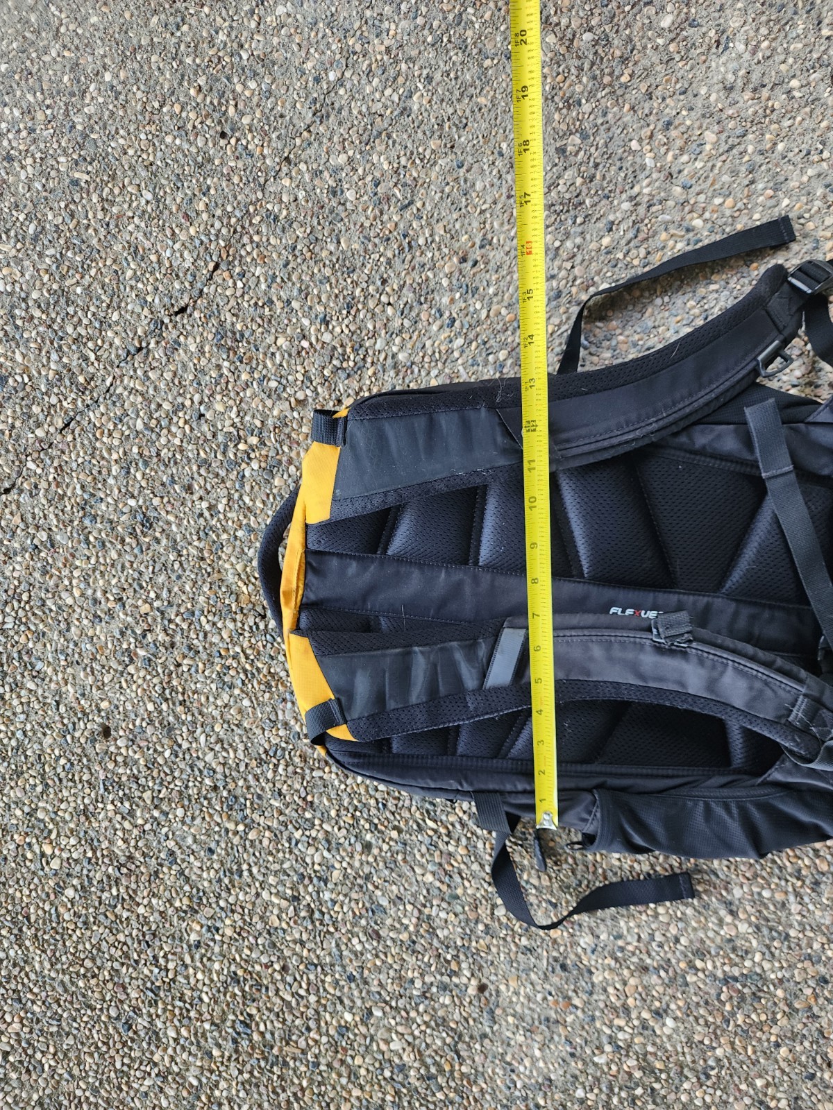 The North Face Recon Backpack Grey Yellow Laptop Divider Hiking Strap Bag School