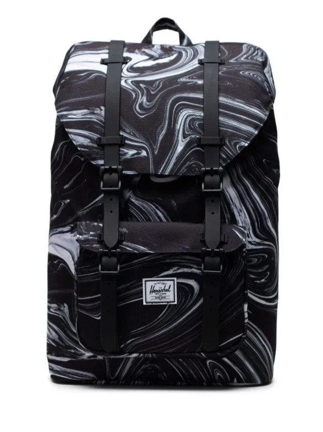 Herschel Supply Co. Little America Mid-Volume Backpack Black/Wh Paint 17 Liters