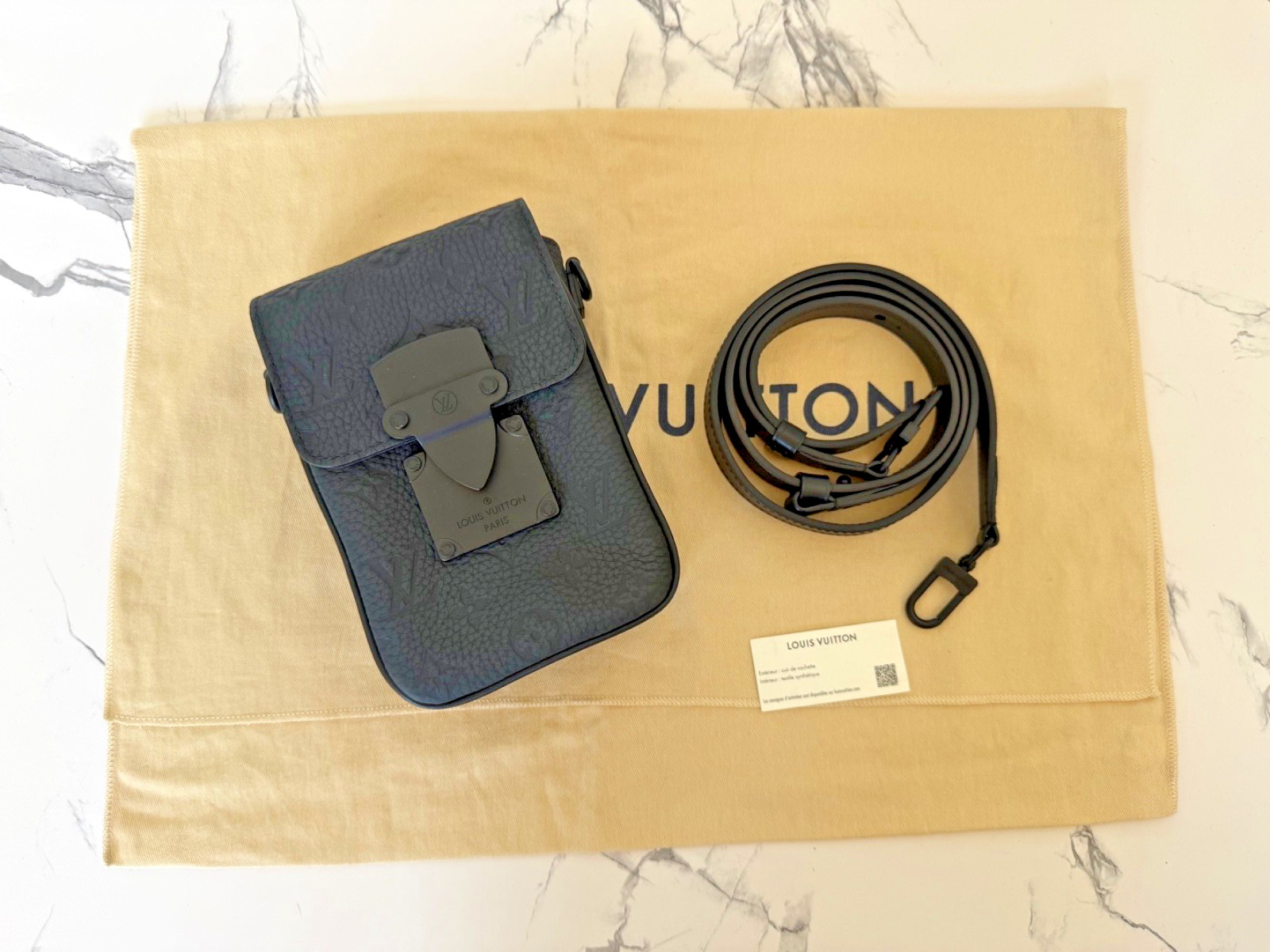 Louis Vuitton S-Lock Vertical Wearable Wallet Side Bag – Taurillon Monogram