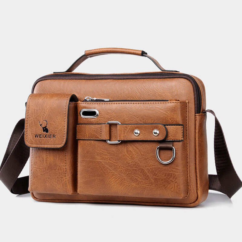 Mens Business Leather Shoulder/Messenger Bag Handbag Outdoor Sport Bag briefcase