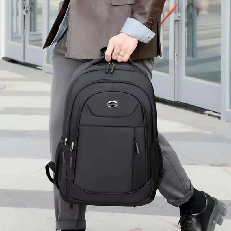 Men’s and Women’s Double-Shoulder Backpack – Solid Color – Business Travel