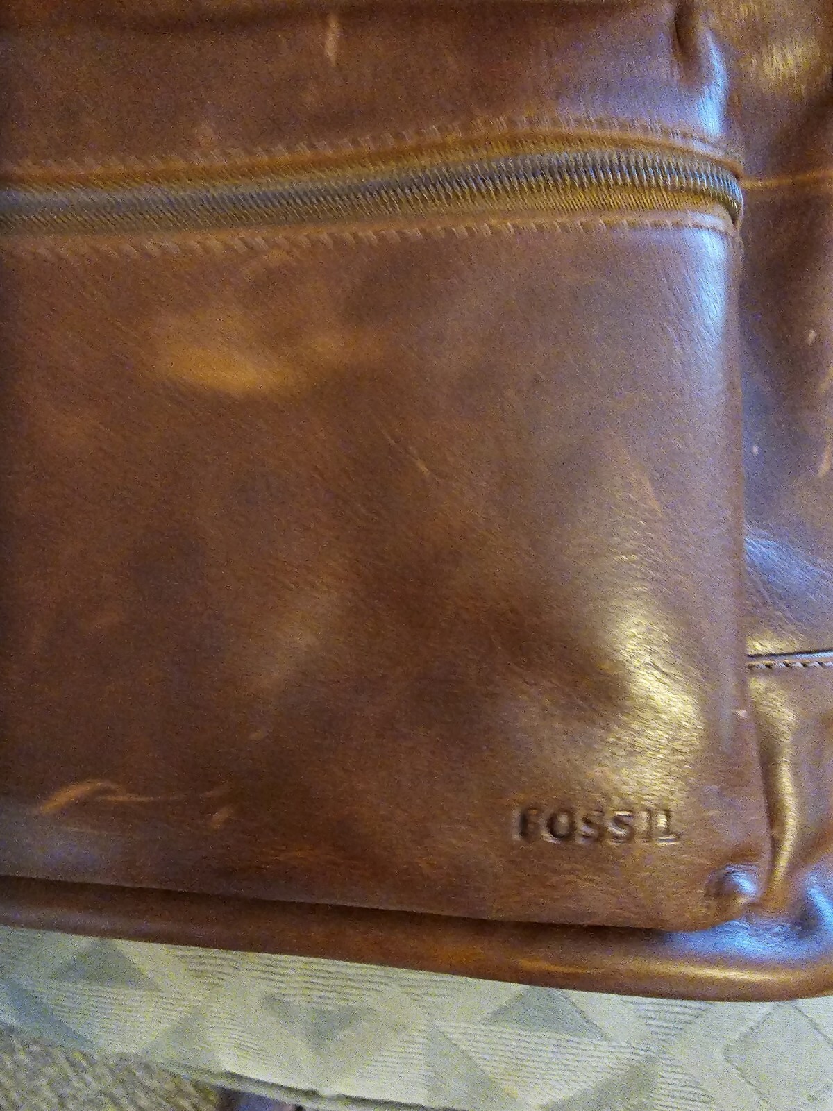 FOSSIL…16 inch Estate Backpack COGNAC MBG9242222….