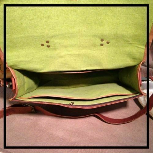 Vintage Classy Laptop Bag of High Quality Goat Leather For Men Everyday Use Bag