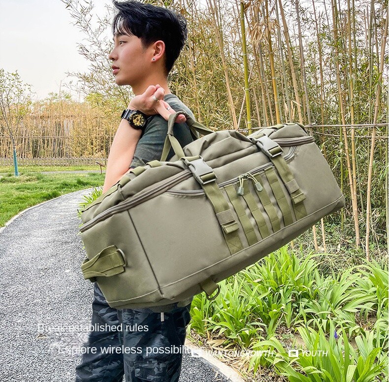 Men’s Large Military Tactical Backpack Camping Travel Rucksack Bag Carry Handles