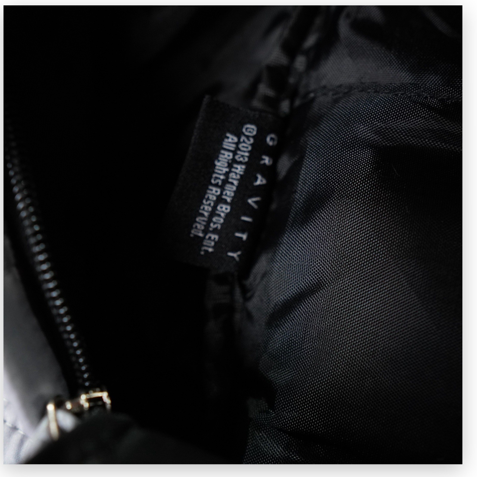Gravity Movie Backpack Warner Bros 2013 Promo Padded Sci-Fi Collectible Bag