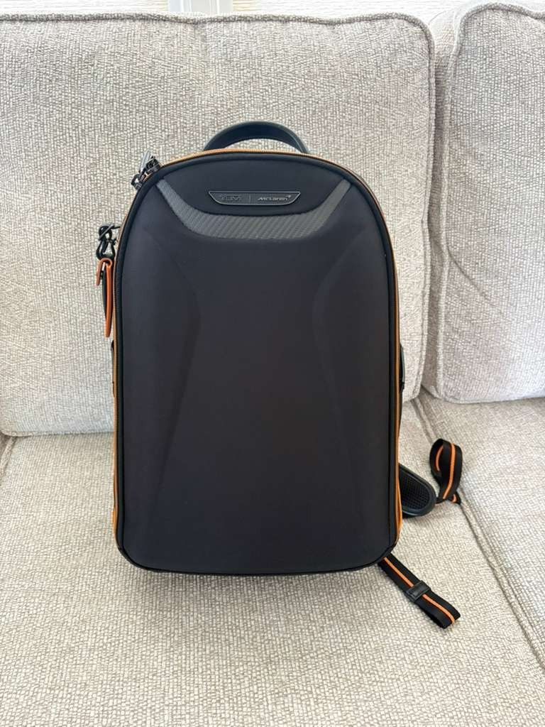 TUMI x McLaren Velocity Backpack Black Papaya | Brand New w/ Tags