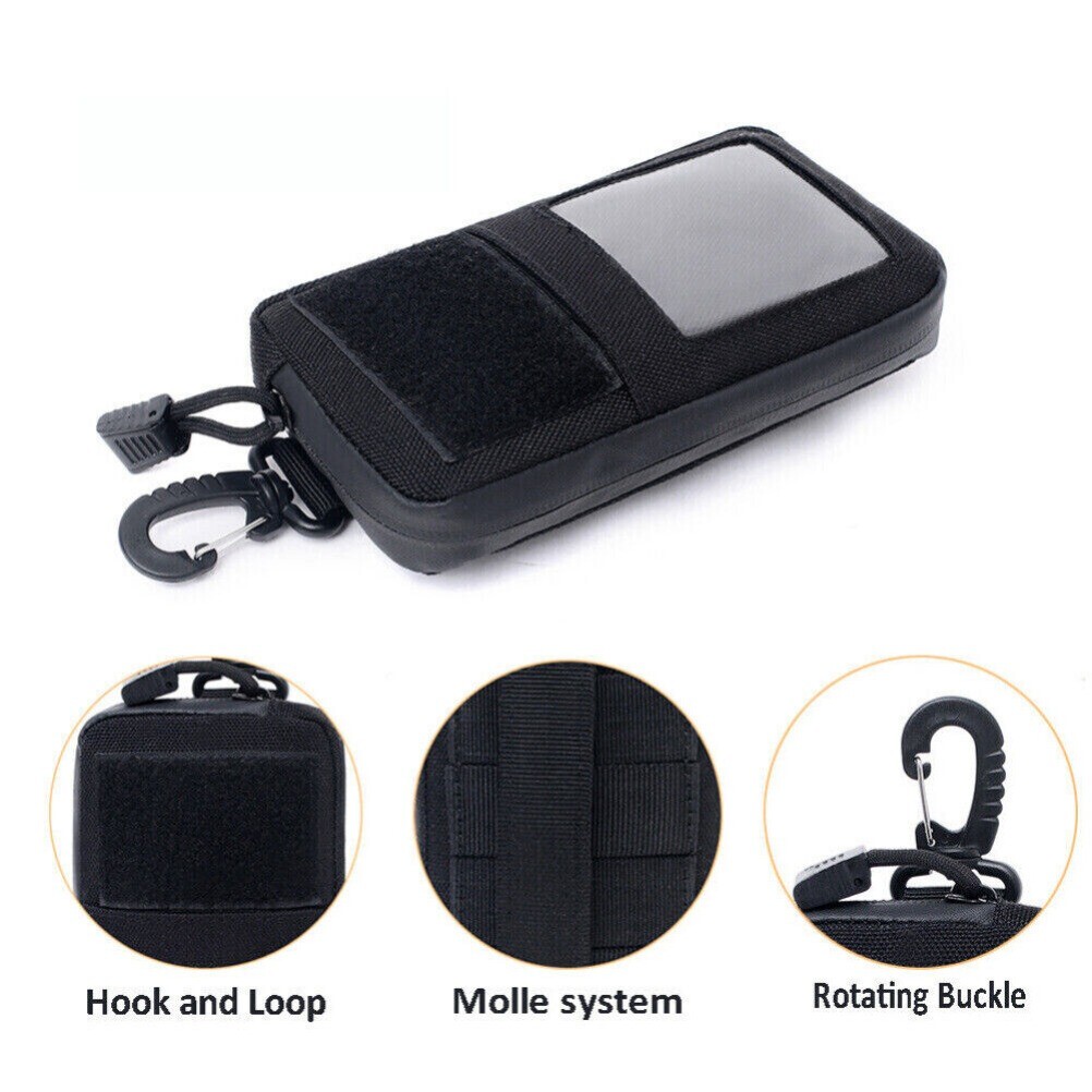 Tactical Wallet Card Holder Molle Pouch Men’s Outdoor Hunting Military Waist Bag