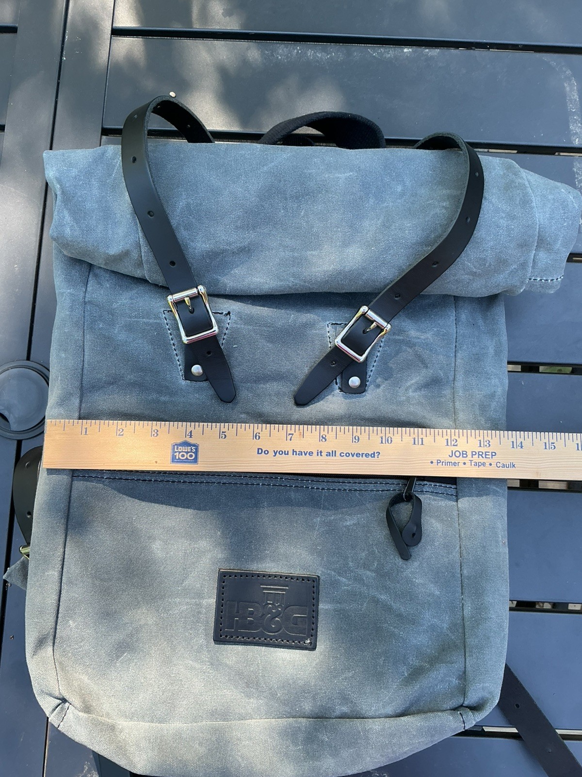 Duluth Pack Roll Top Scout Backpack Canvas Leather Grey Unisex Minn Rucksack