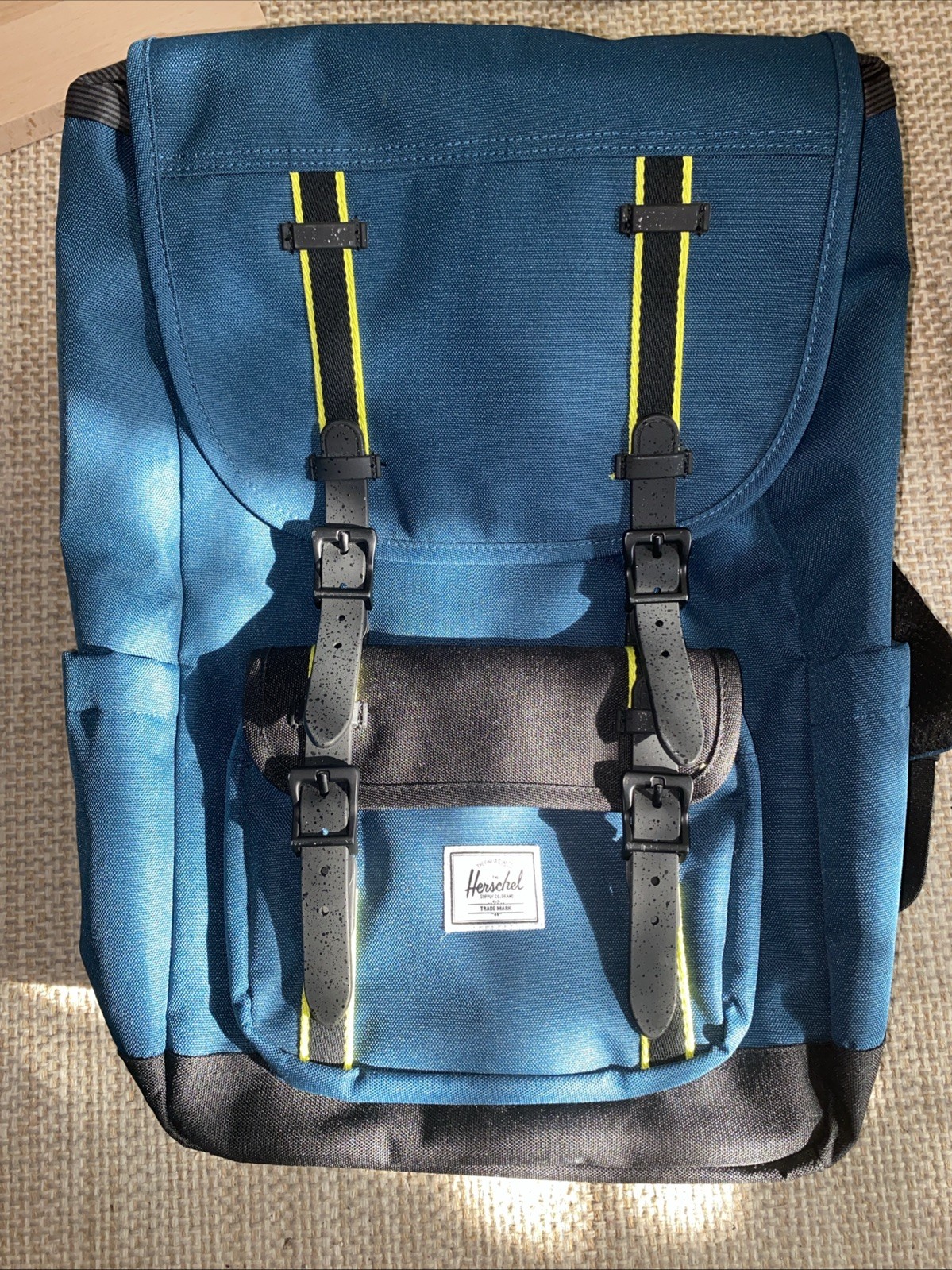 Herschel Supply Co. Little America Backpack SOLD OUT Blue Black Hi-Vis Yellow