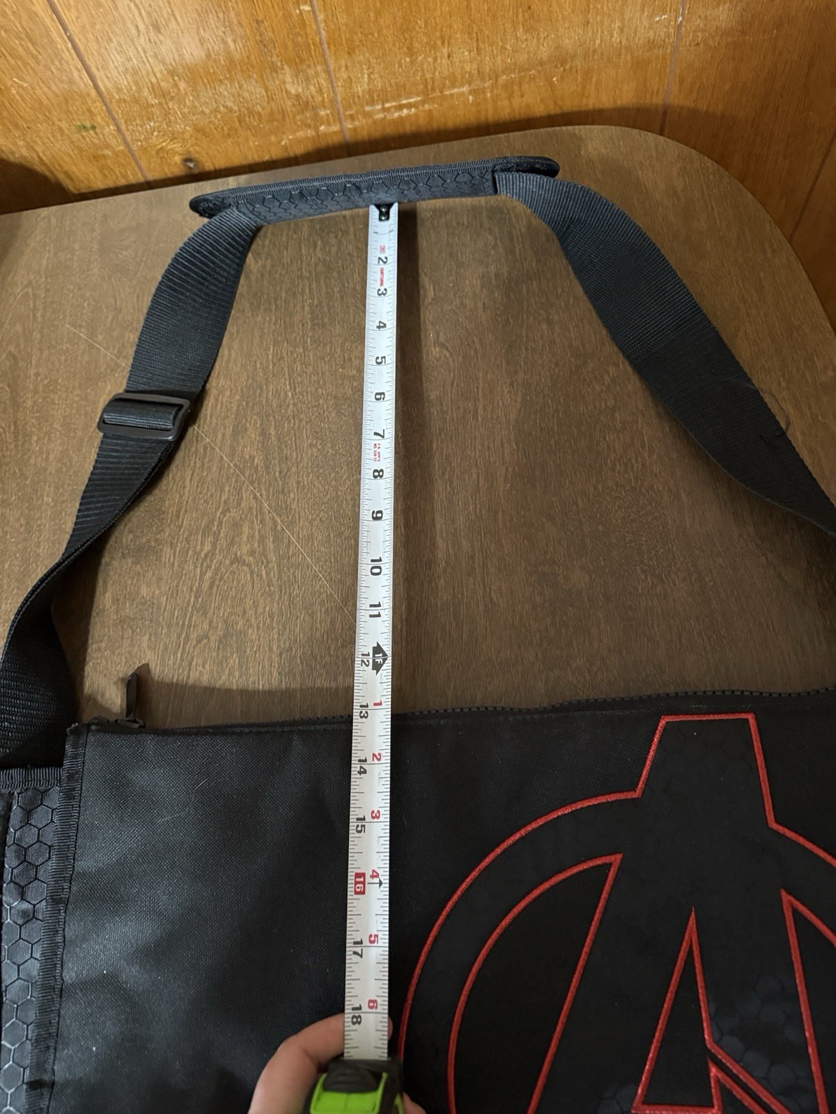 Marvel Avengers Messenger Bag Black Red Logo
