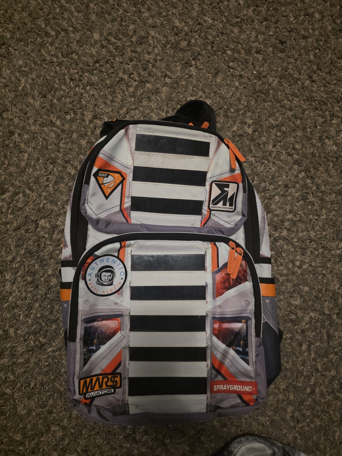 Sprayground Mission to Mars Buzz Aldrin Solar Charging Backpack – RARE