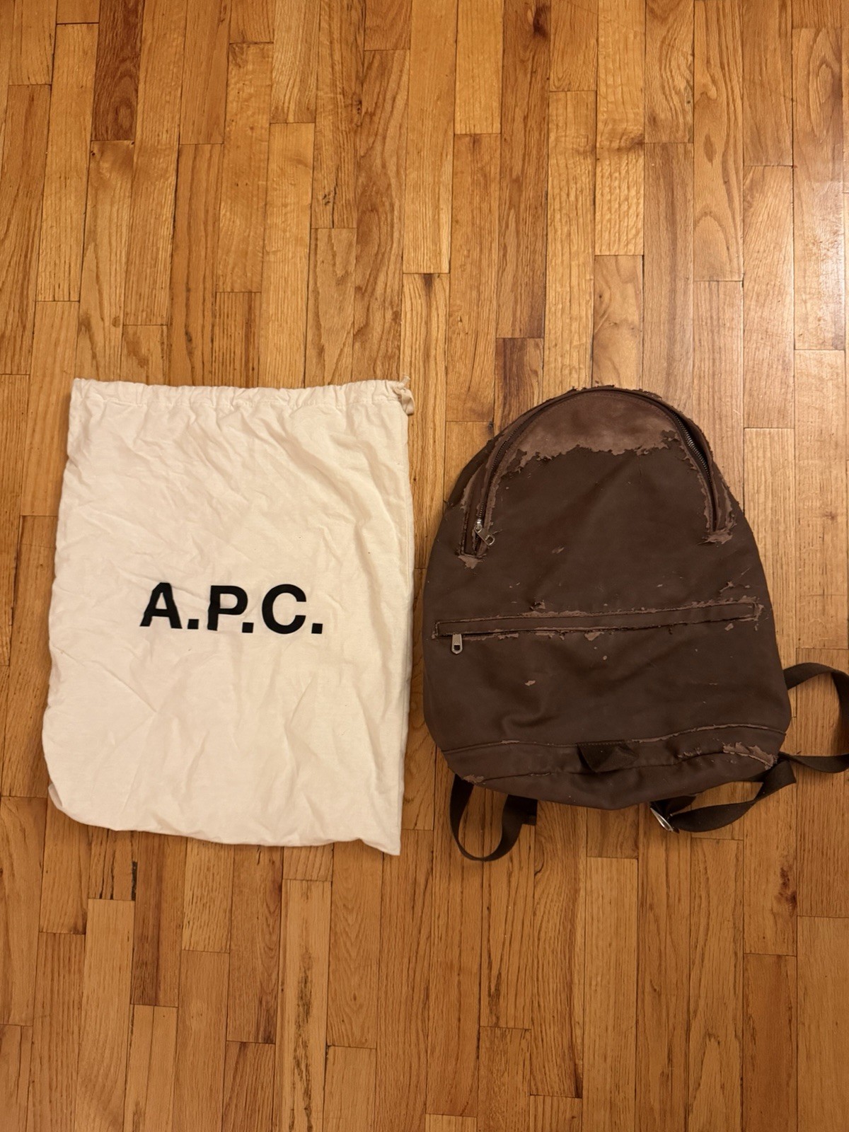 A.P.C. Moleskin Backpack