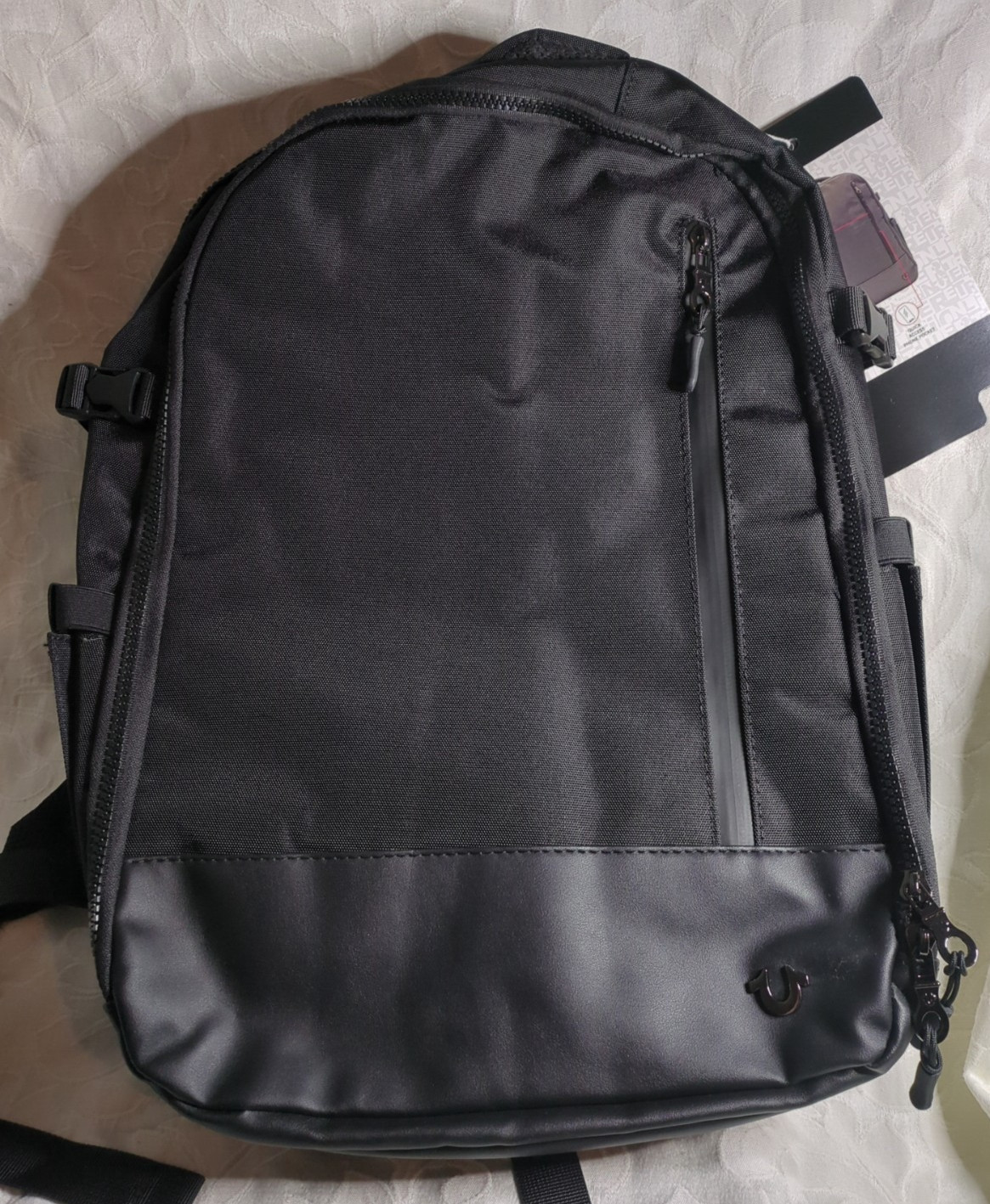 True Religion Commuter Backpack Dome Style Black Brand New with Tags TR105081