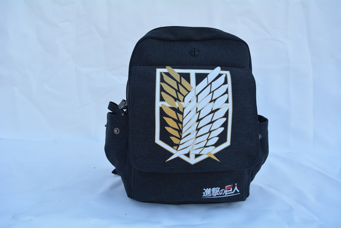 Anime Attack On Titan Backpack Schoolbag Shoulders Bag Outdoor Student Gift New