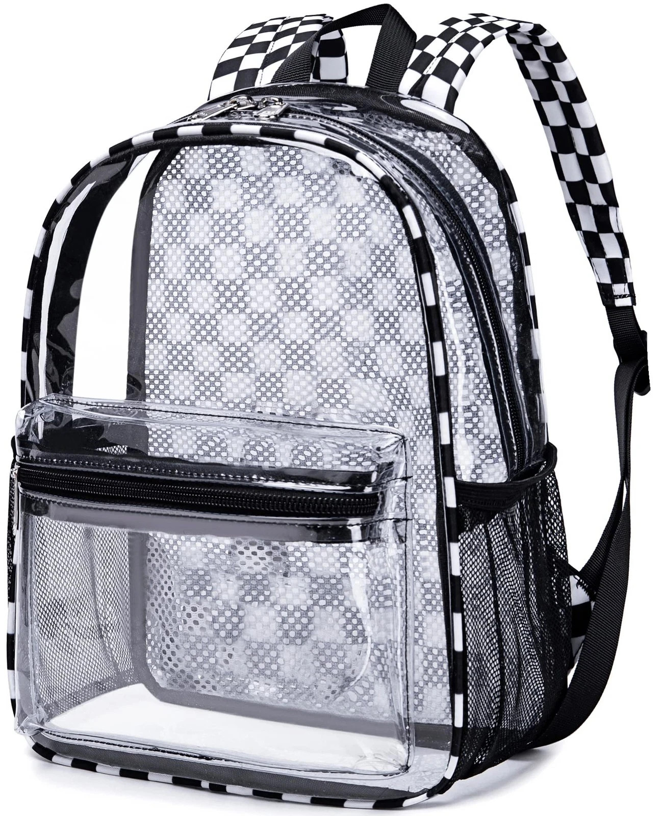 Clear Mini Backpack for Stadium Events 12x12x6 Small Transparent Backpacks Pl…