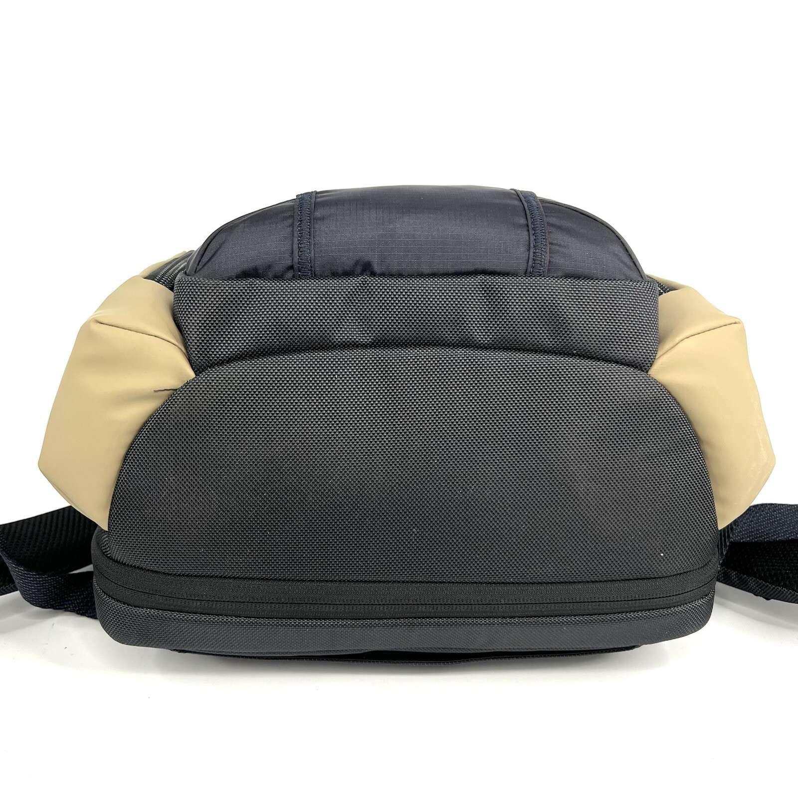 TUMI Navigation Backpack Laptop Business Bag Midnight Navy and Khaki EXPANDABLE