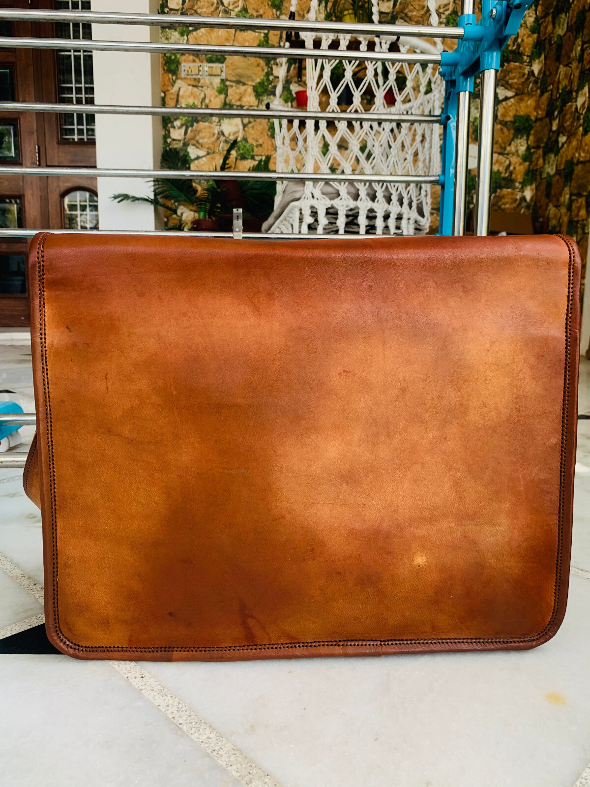 Handmade Men’s SAFe Leather Vintage Laptop Messenger Briefcase Bag Satchel