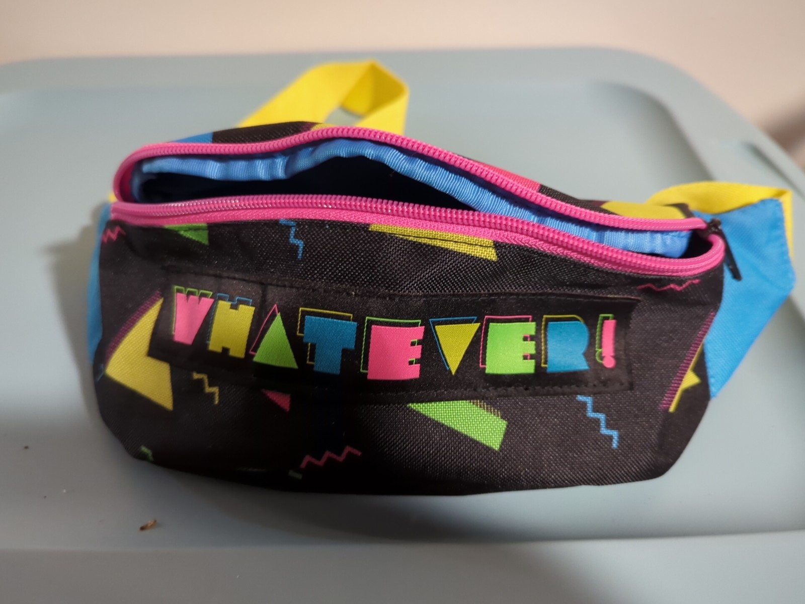 Whatever Fannypack Target Exclusive 2019 Fun Retro 80’s Style w/ Blue Lining