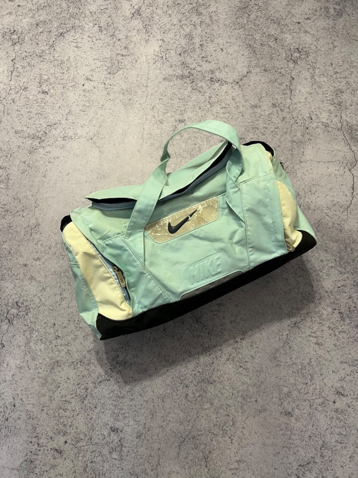 Vintage Nike Gym Bag Sportswear Double Handles Bag Y2K Big Logo Swoosh 2000s