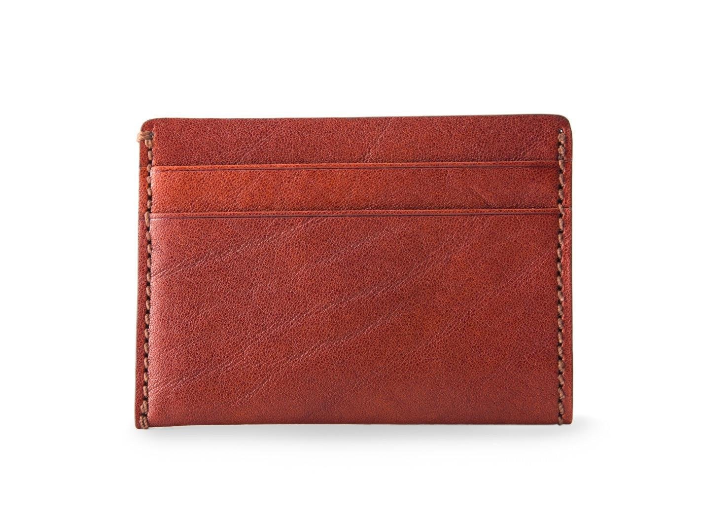 Bosca Men’s Washed Collection Weekend Wallet Coin or Card Case Dark Brown U1