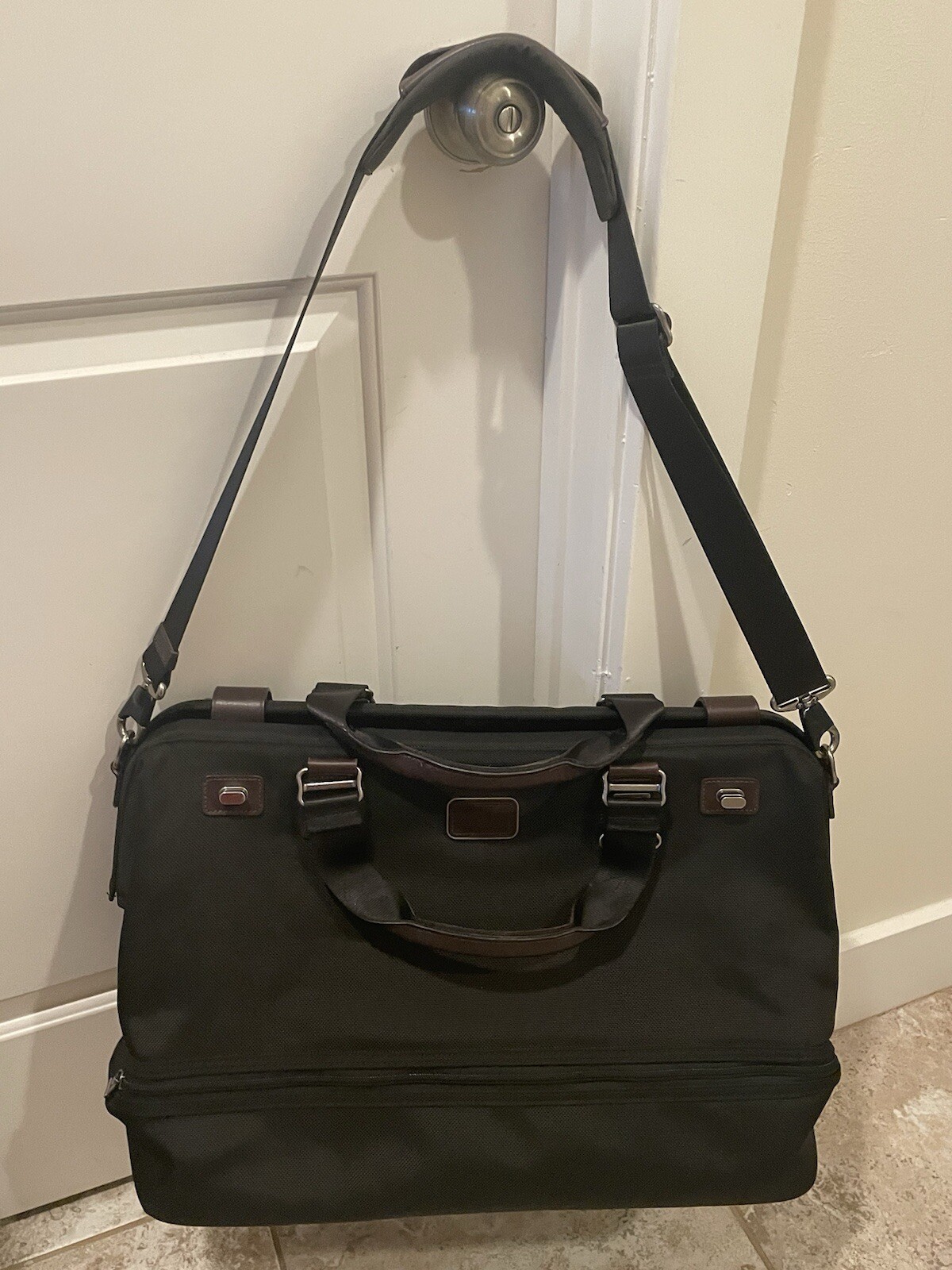 tumi black Ballistic duffle bag