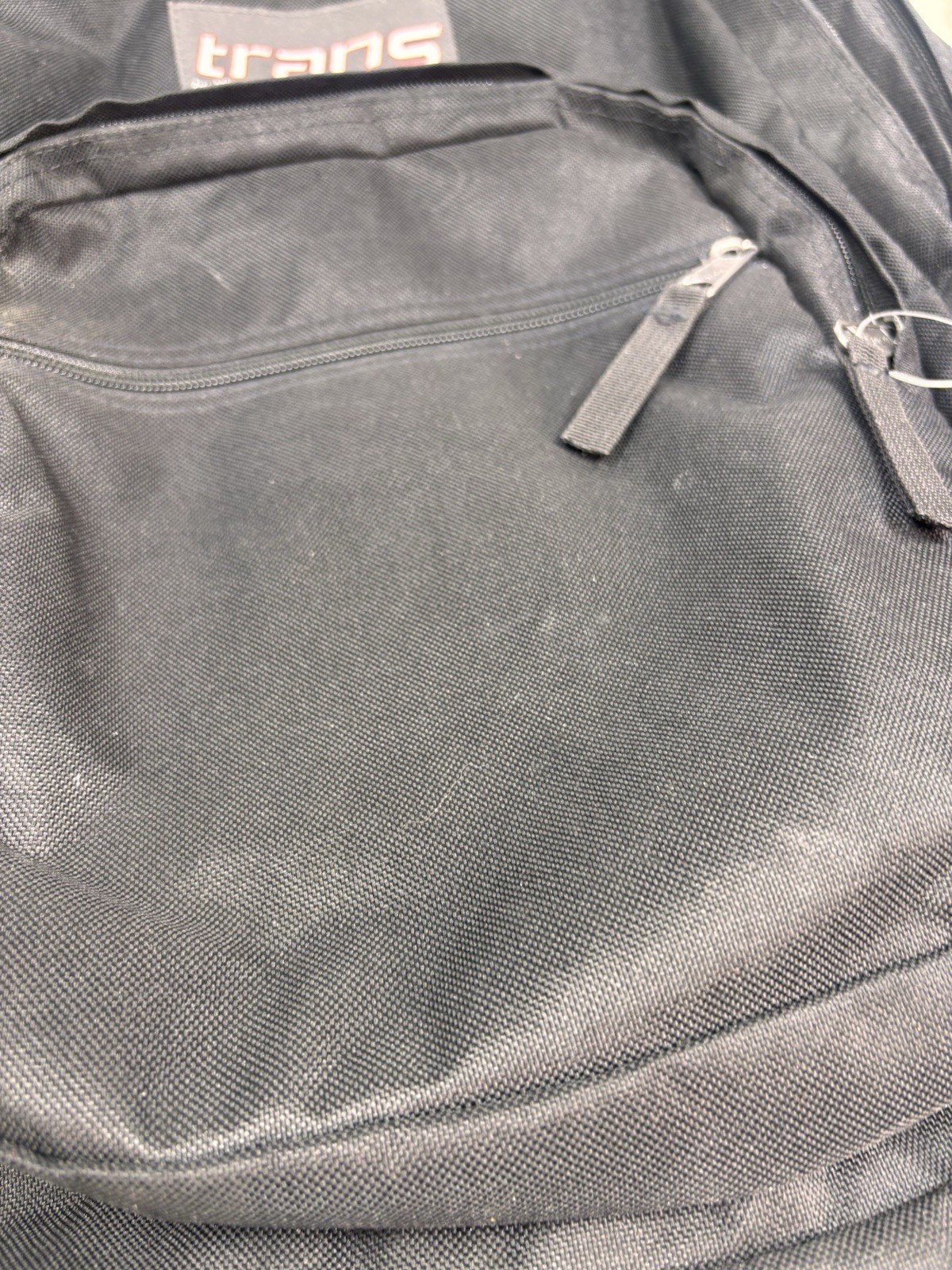Trans By Jansport Backpack Blwck Multi Zip Bookbag School Sport Travel Bag