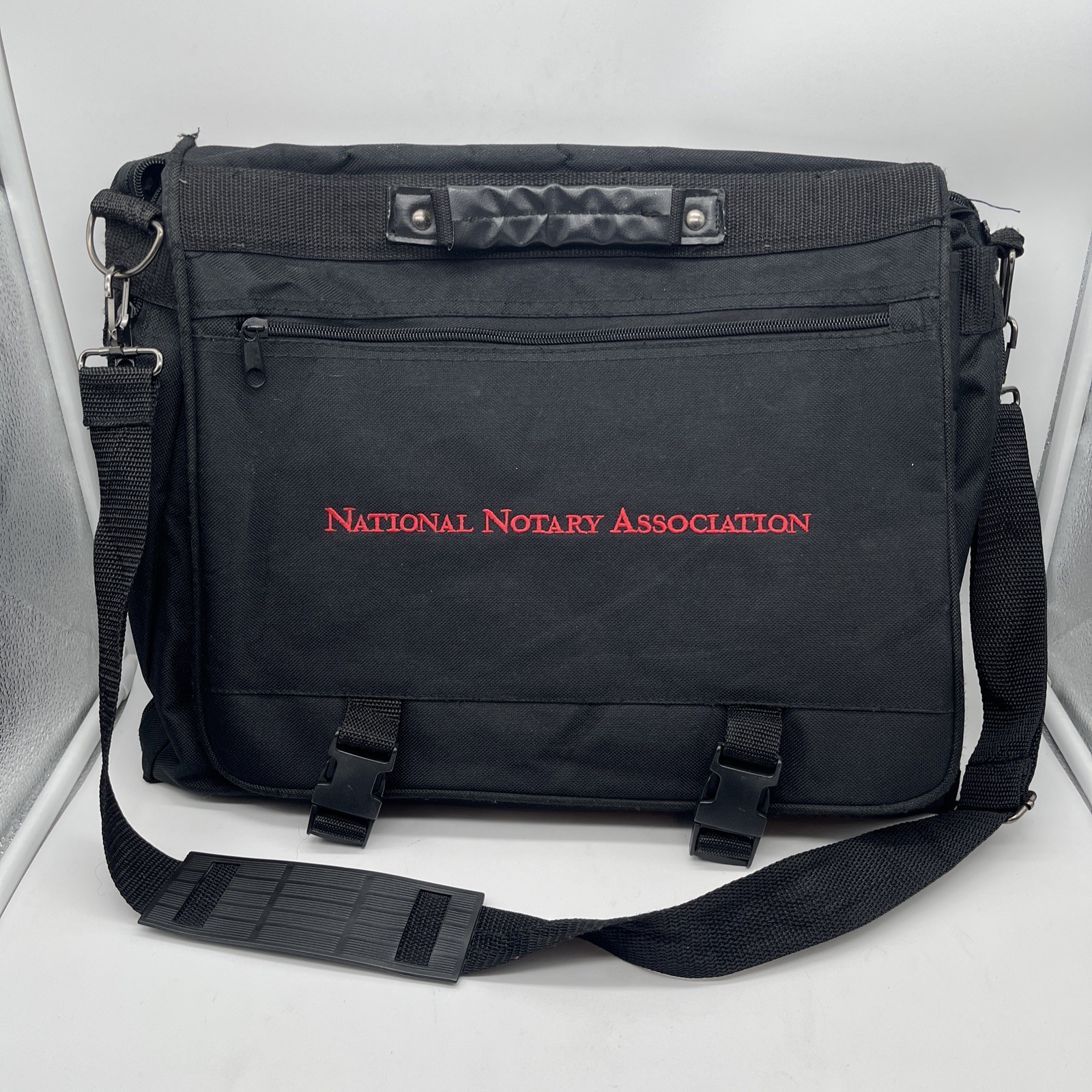 National Notary Association Messenger Laptop Bag Embroidered Logo 16” x 12” x 6”