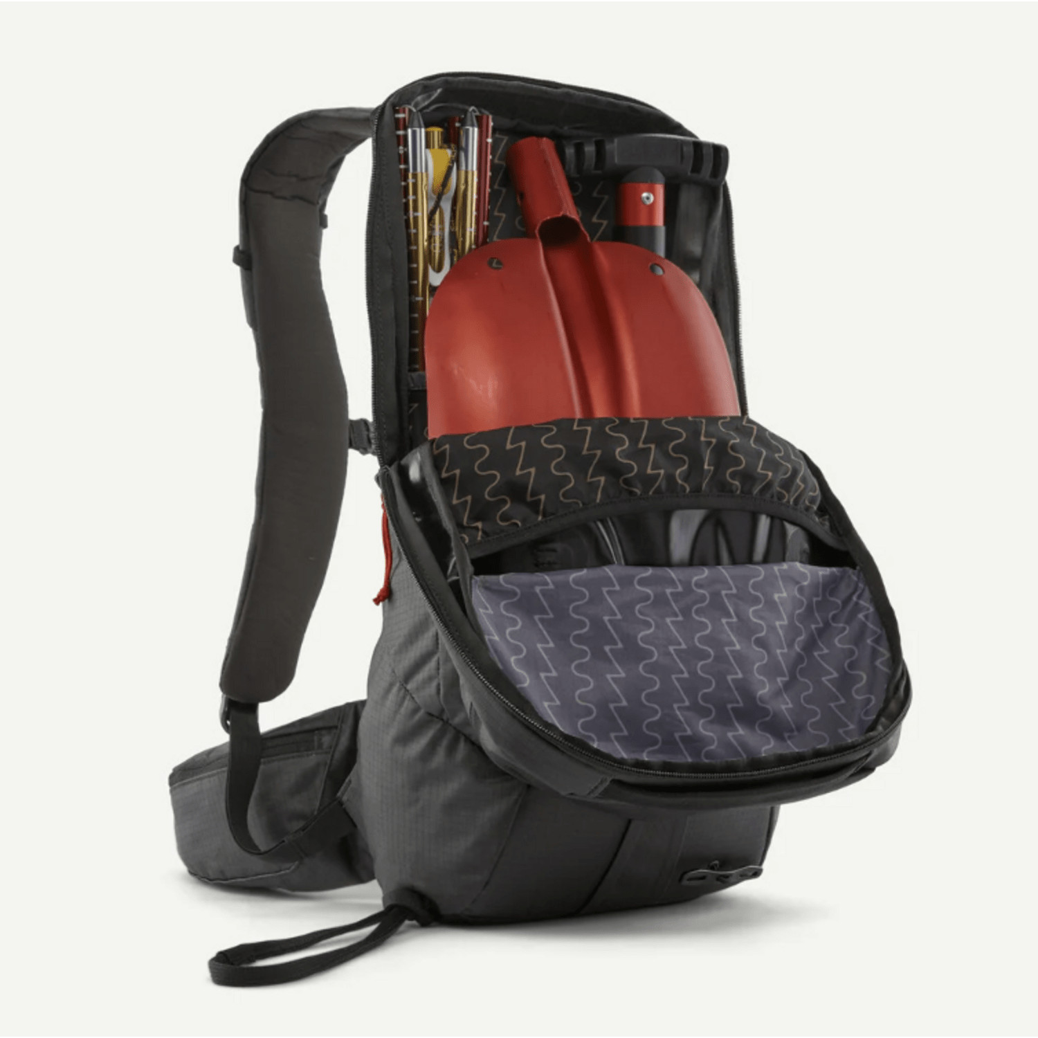 Patagonia Snowdrifter Pack 20L Black Freeride Backcountry Ski Snowboard Backpack…