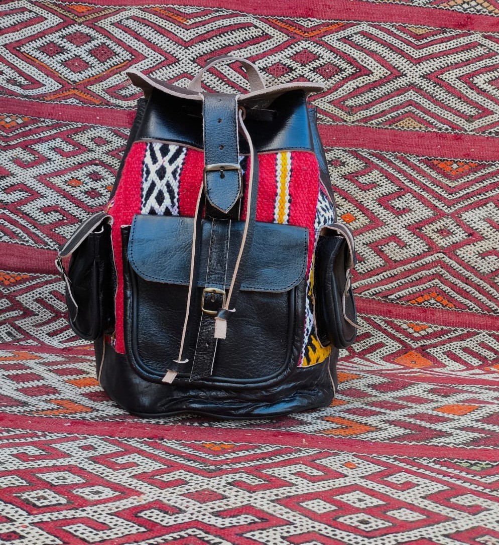 Moroccan traditional bags Rucksack Backpack Laptop Bag Weekend Luggage handmade
