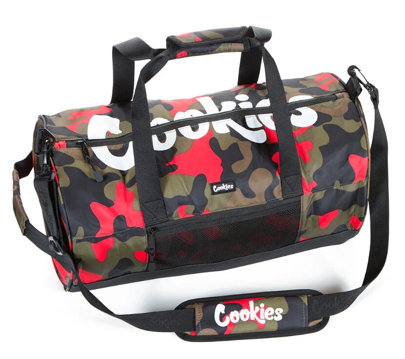SF COOKIES Authentic RED CAMO Duffel Rip Bag “NO SMELL” BALLER Red Camo BAG NWT