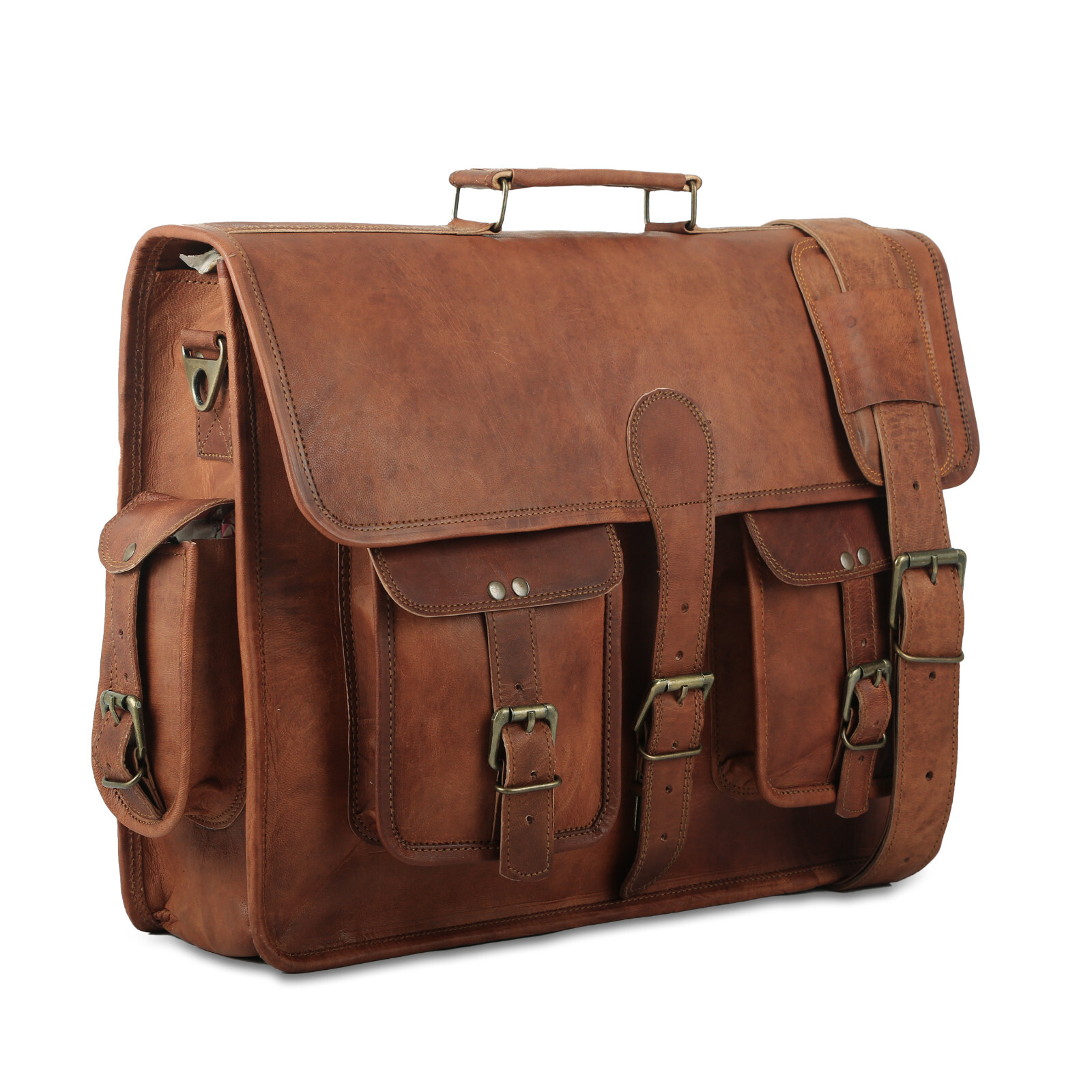 Leather Briefcase Laptop Messenger bag best computer satchel Handmade Bags