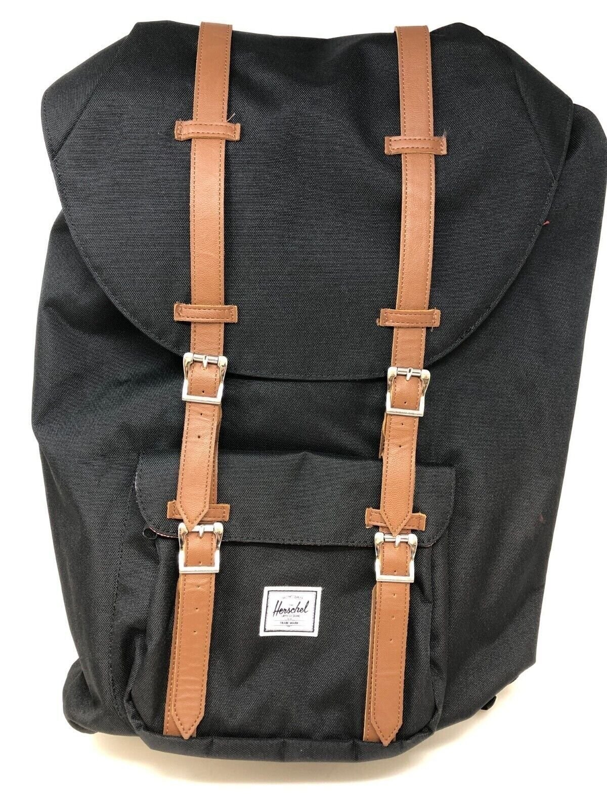 Herschel Little America Laptop Backpack Black/Tan Synthetic LeatherClassic 25.0L