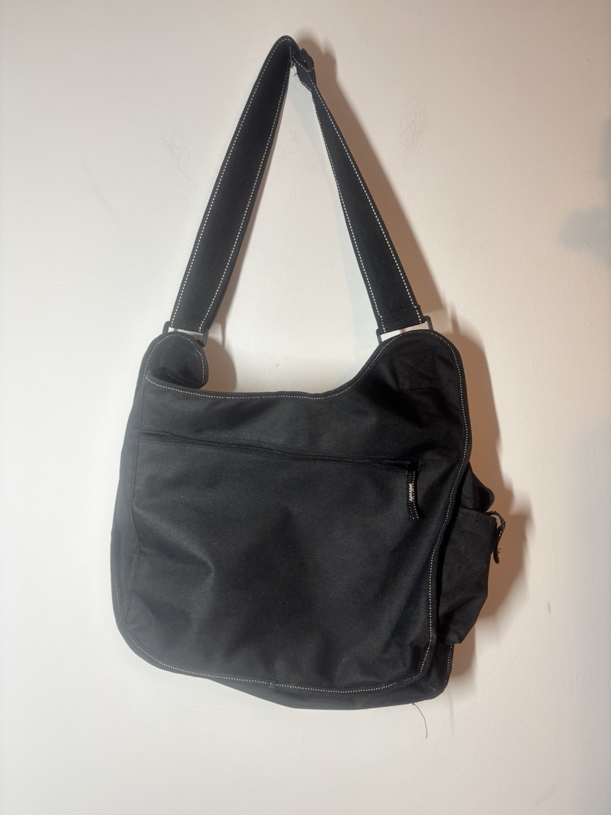 American Red Cross Messenger Bag Black. Multiple Pockets