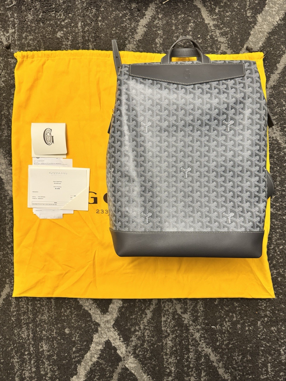 Grey Goyard Cisalpin Backpack