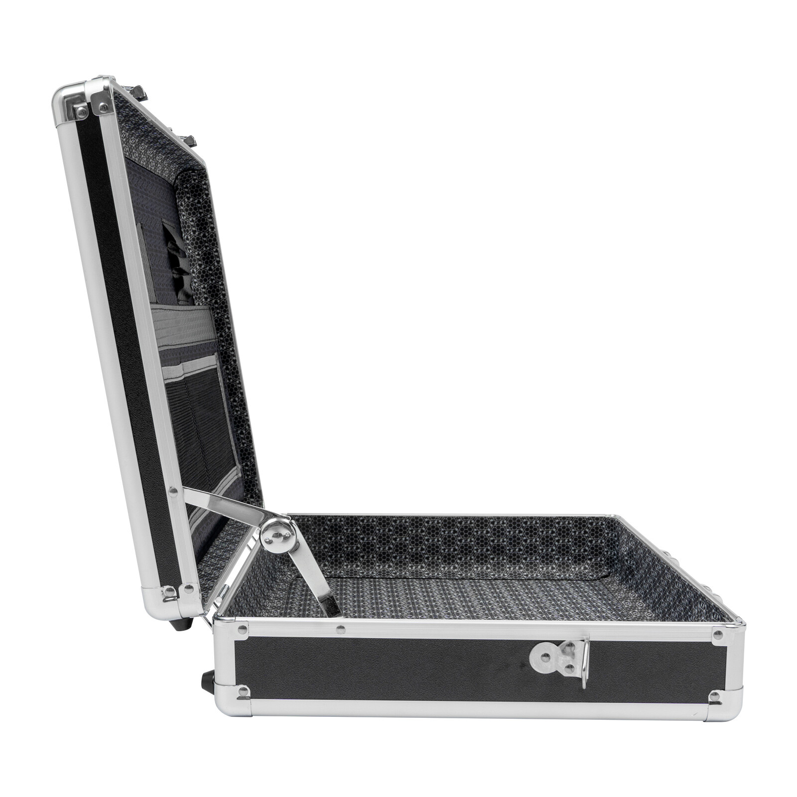 Aluminum Hard Case Big Capacity with Combination Lock Briefcase with Pocket New
