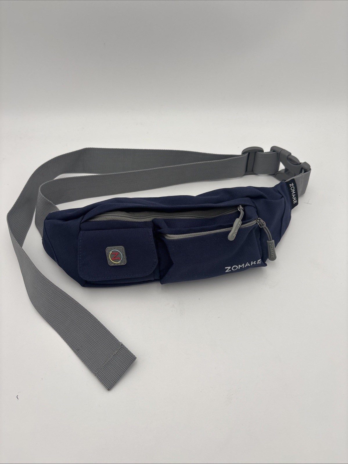 Crossbody Fanny Pack for Women Men:Runners Belt Bag with Small Navy blue