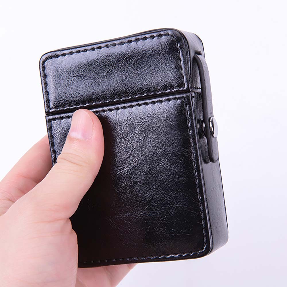 PU-Made Flip-Top Lightweight High-Quality Fashionable PU Flip-Top Cigarette Case