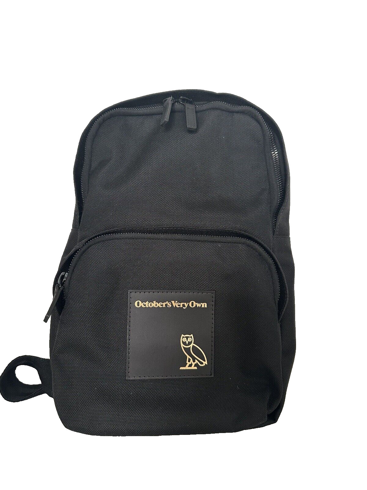 October’s Very Own OVO Sling Bag Black Drake Zipper Backpack