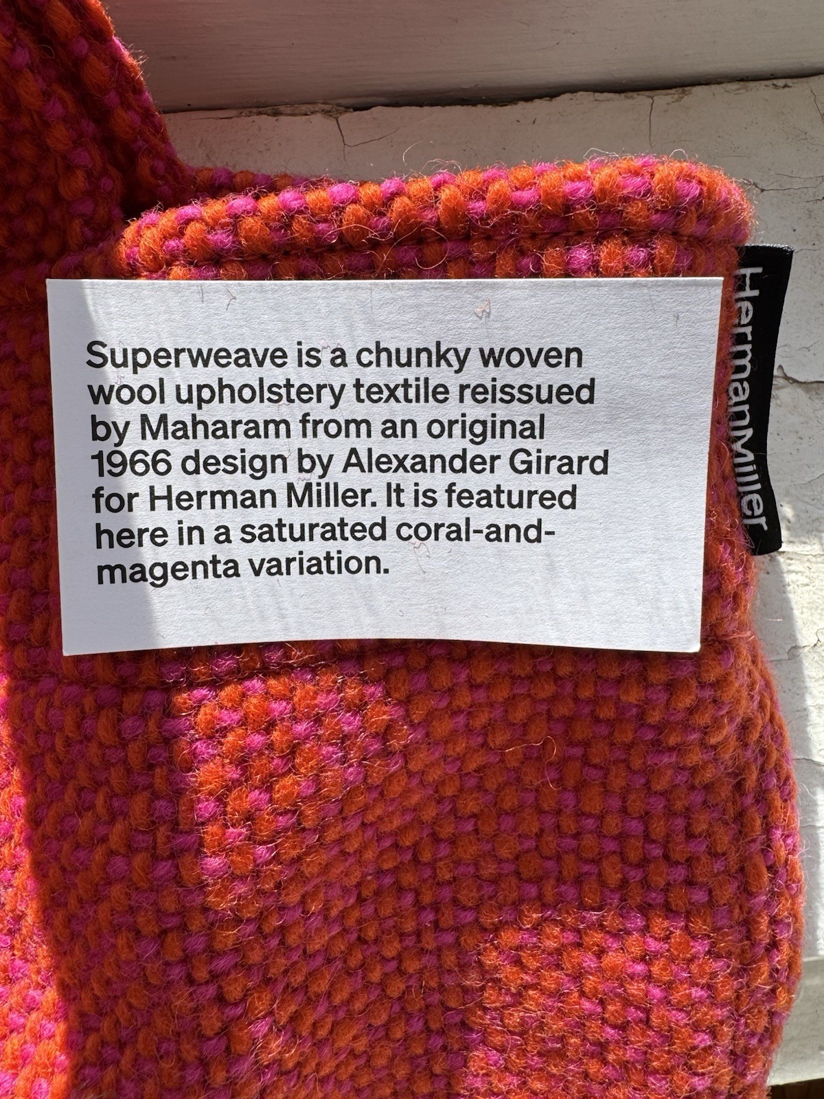 Alexander Girard Herman Miller Limited Edition Tote Bag NYC Maharam Superweave