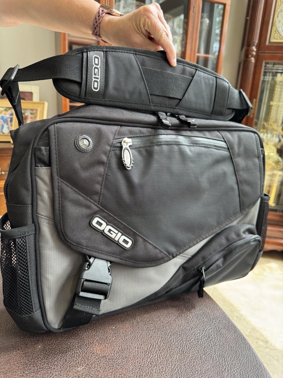 OGIO Hip Hop Street Messenger Bag Black Laptop Tech Specs Organizer Briefcase