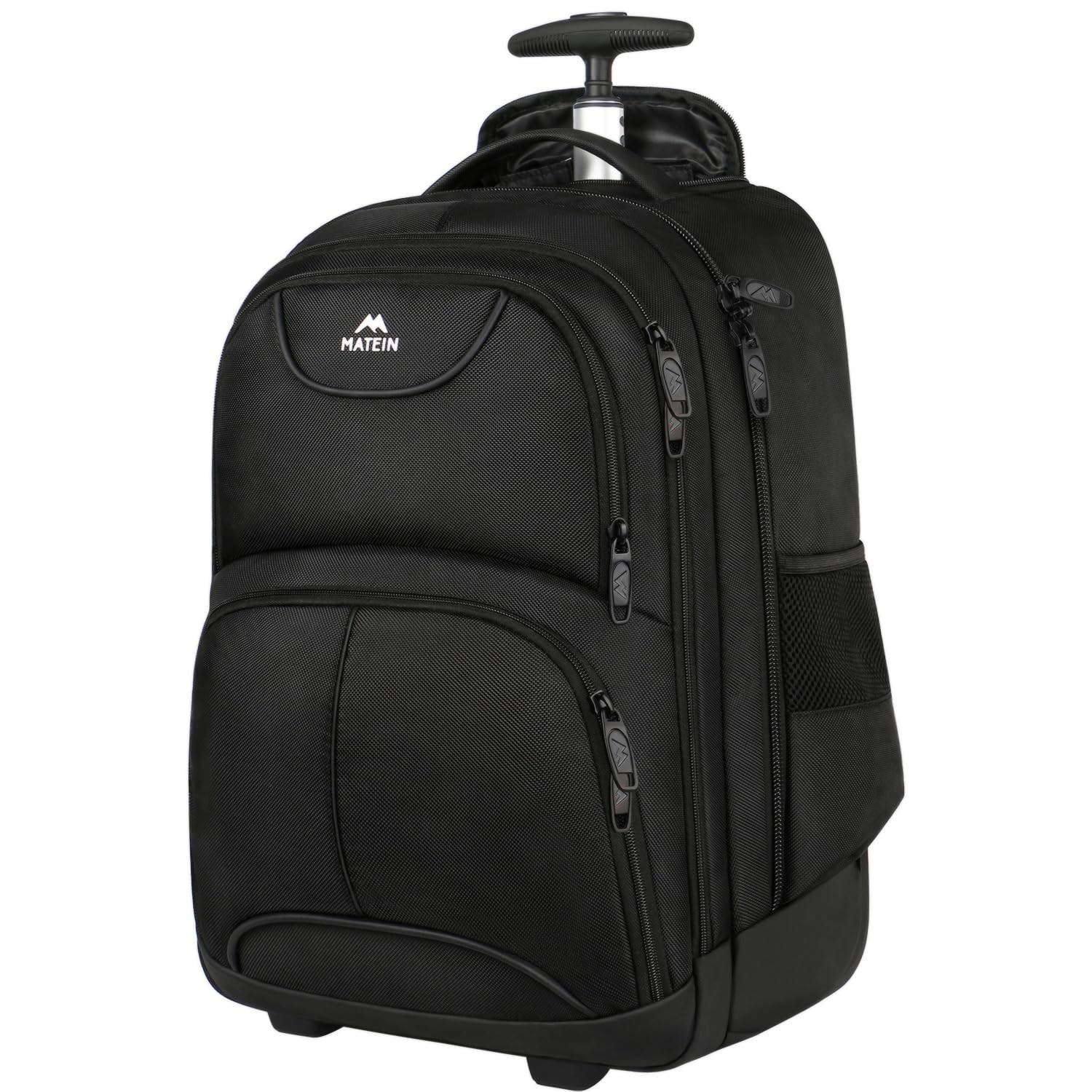 MATEIN Rolling Backpack, 17 inch Water Resistant Wheeled Laptop Backpack | Ca…