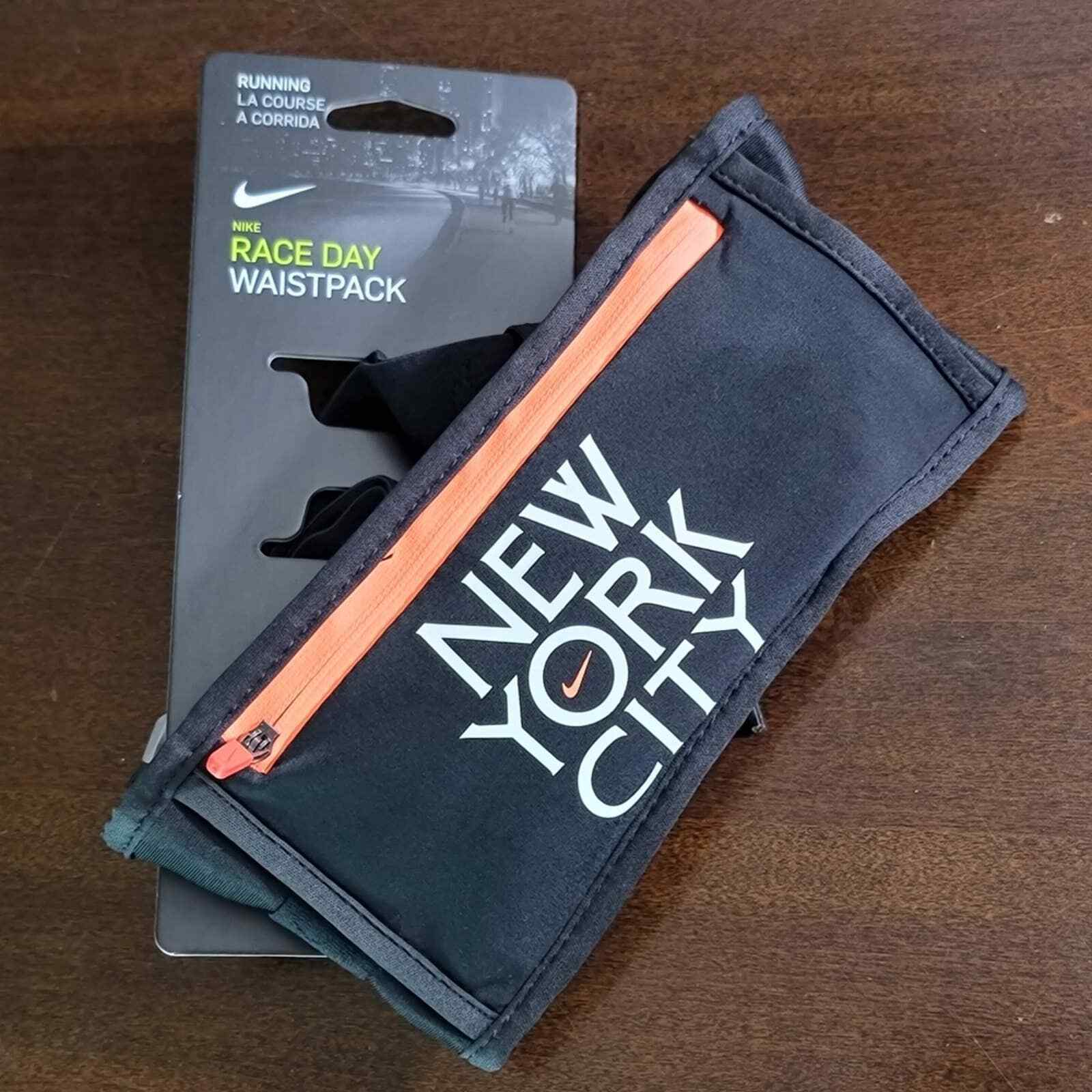 Nike New York City Marathon Race Day Waistpack Fanny Bag Pack Black White New