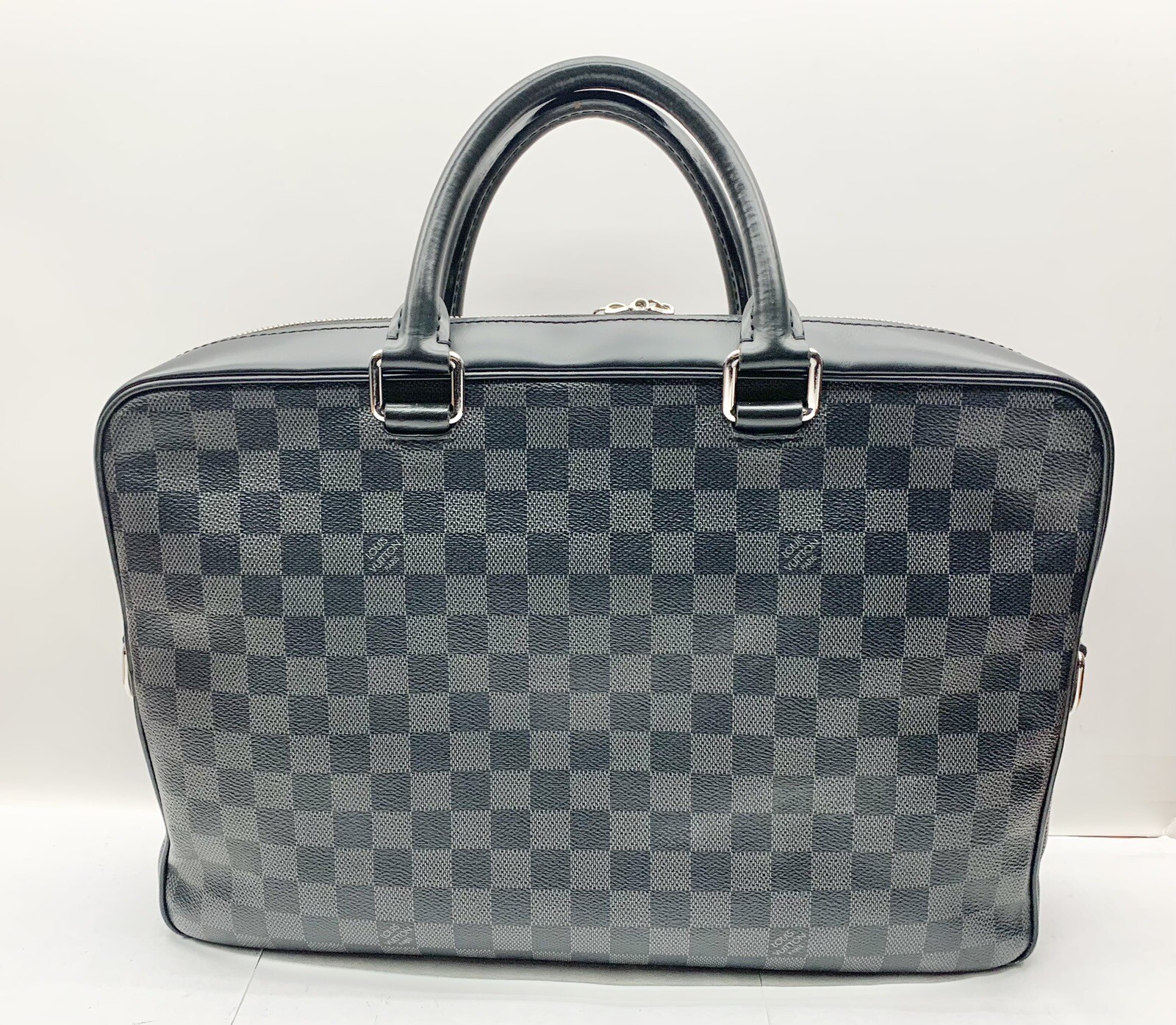 Louis Vuitton Damier Graphite Porte Documents Business PM Black Bag