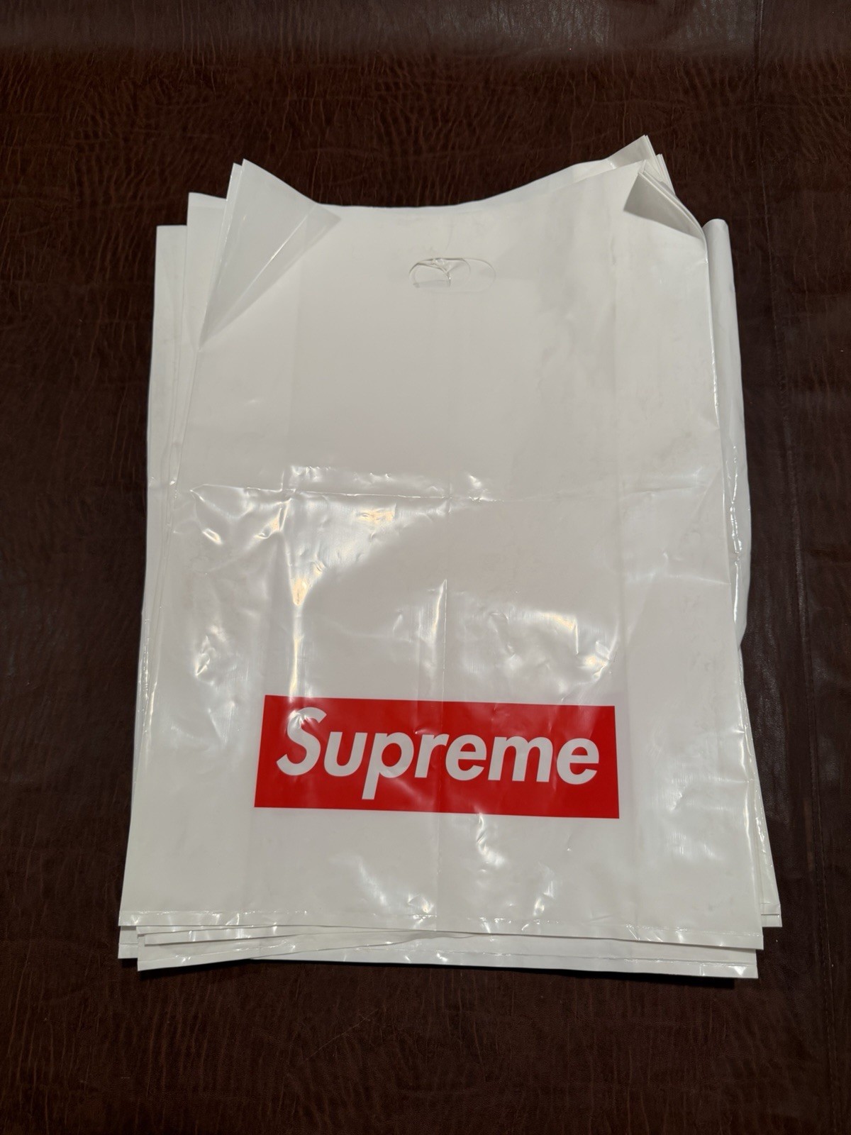 Supreme Large Shop Bag Red Box Logo – Authentic In-Store Shopping Bag