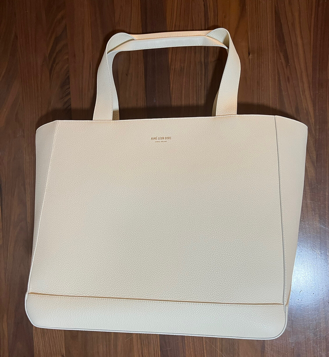 Aime Leon Dore Form Logo Printed Leather Tote Greek Lady Sculpture New York City