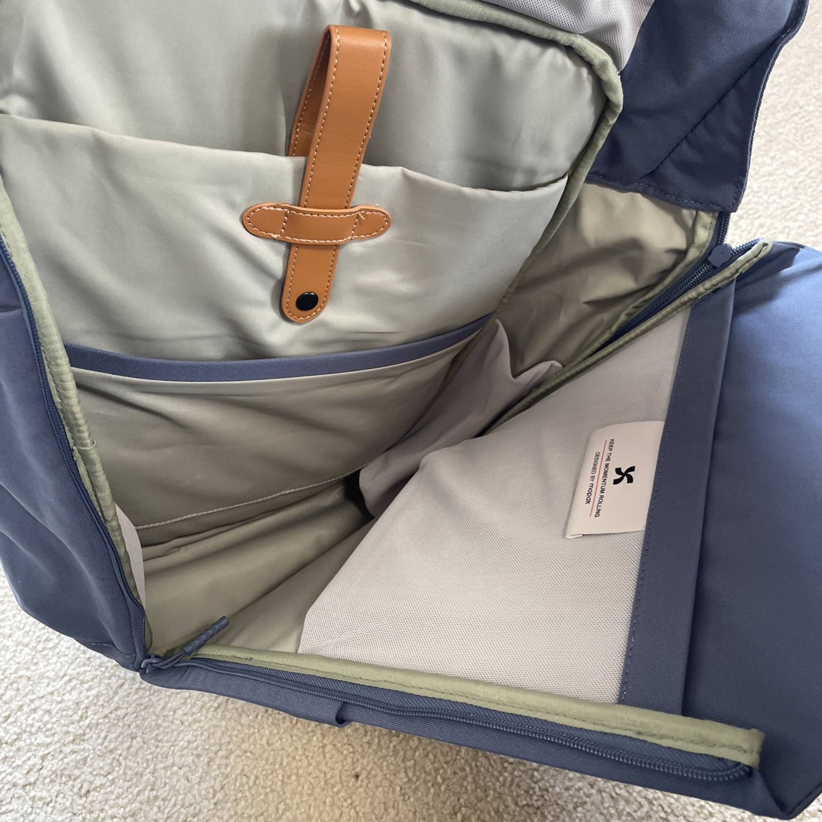 Mopak Sleek Backpack Blue