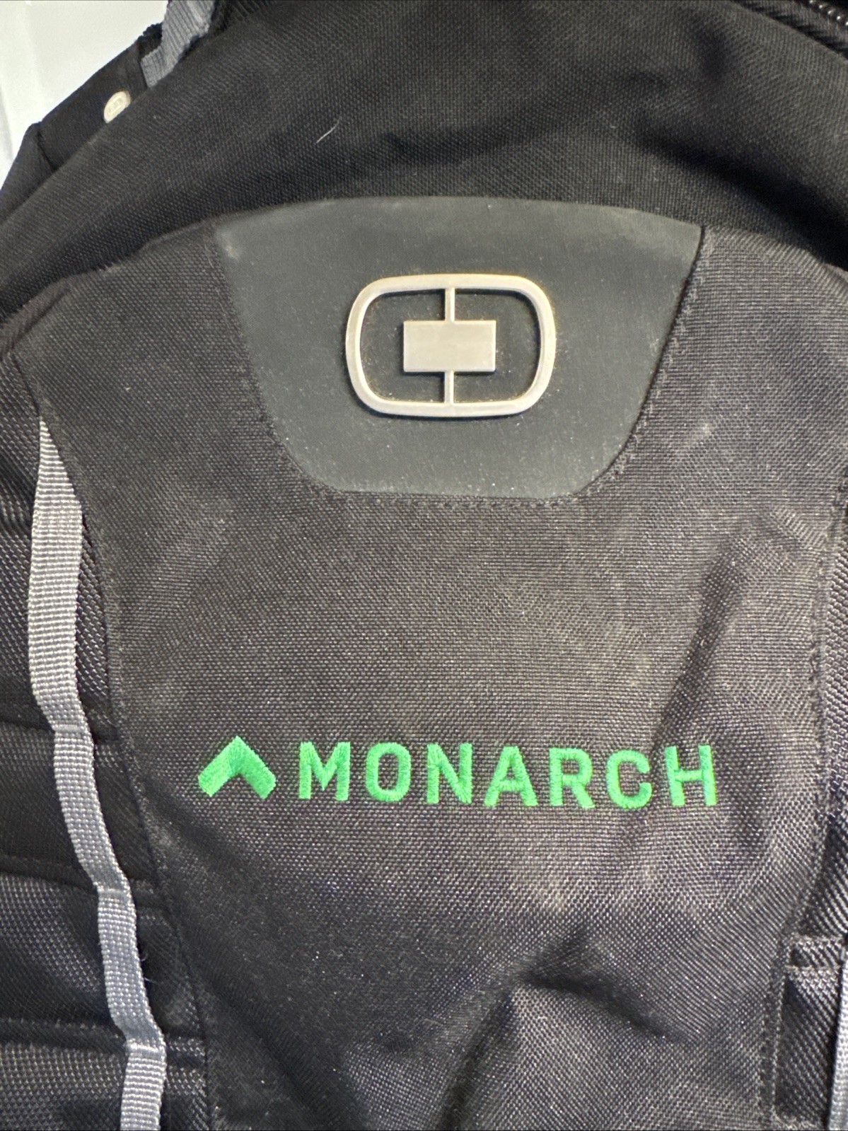 OGIO Axle 17″ Black Airflow Performance Laptop Backpack Embroidered Logo Monarch