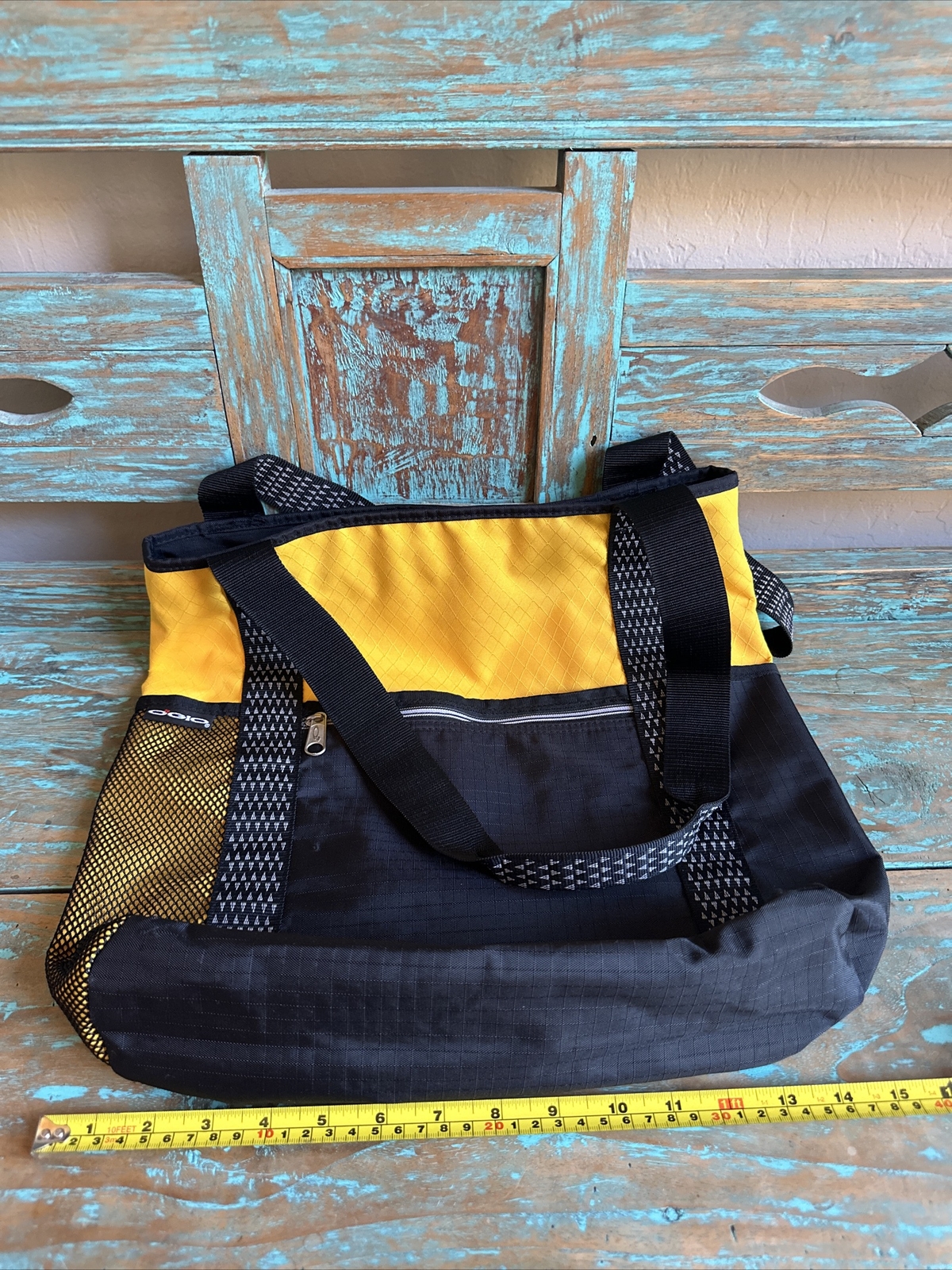 OGIO Tote Bag Black Yellow Versatile Organizational Mobile Laptop Large Zip